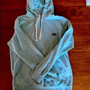 Billabong Hoodie pale teal good condition soft great color
